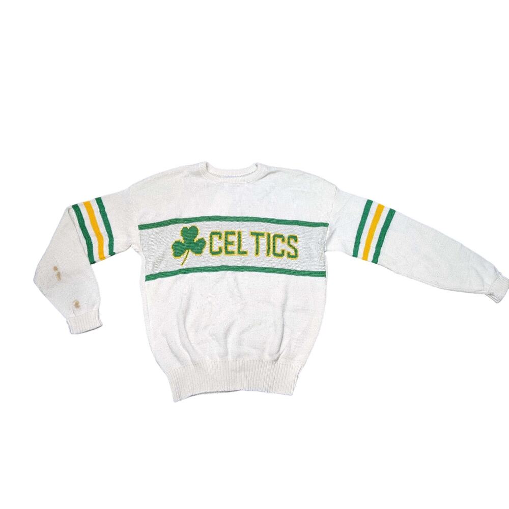 Vintage 80s Official Celtics Knit Sweater